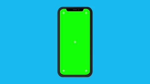 Green Screen 3D Mock Up Smartphone with Traking Markers Stock Footage 277307379