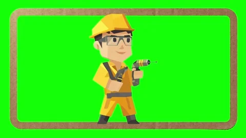 Green screen with abstract light streaks and blurred background Stock Footage 336662795