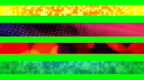Green Screen Abstract Looping Lower Thirds G6322 Stock Footage 6086716