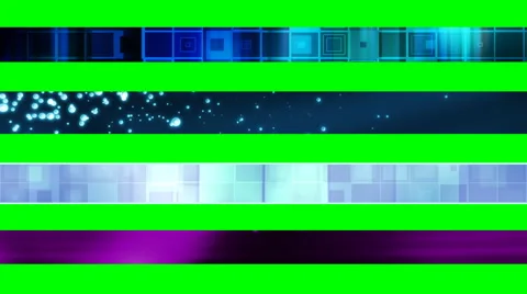 Green Screen Abstract Looping Lower Thirds G12121 Stock Footage 6091076