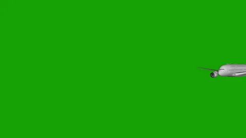 Green screen airplane or aircraft footage Stock Footage