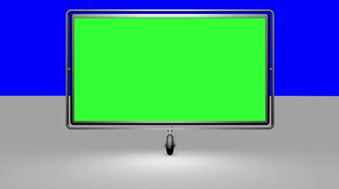 Green screen (alpha) on the wheel. Against a blue background alpha Stock Footage 24277868