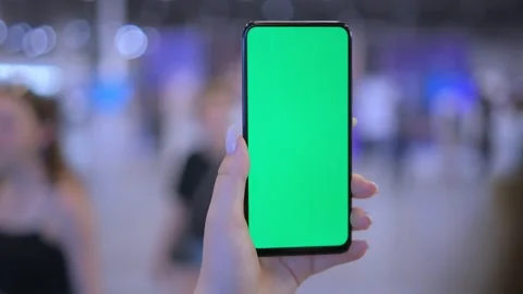 Green Screen and Chroma Key of Smartphone. Closeup. Businessman Using Smart Stock Footage 252782507