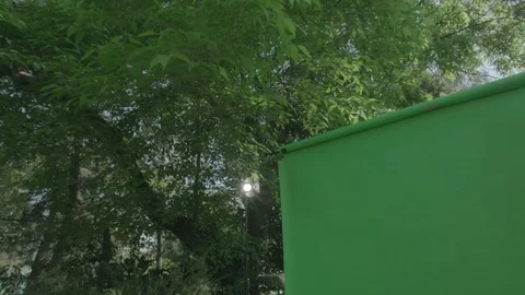 Green screen and equipment Stock Footage 77048830