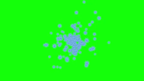 Green Screen and Snow on Green Screen Background Horizontal 16:9 Vídeo Stock 339332444