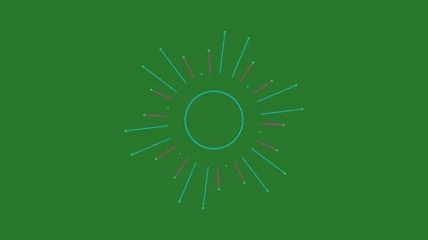 Green Screen and Sun on Green Screen Background Horizontal 16:9 Stock Footage 339443753