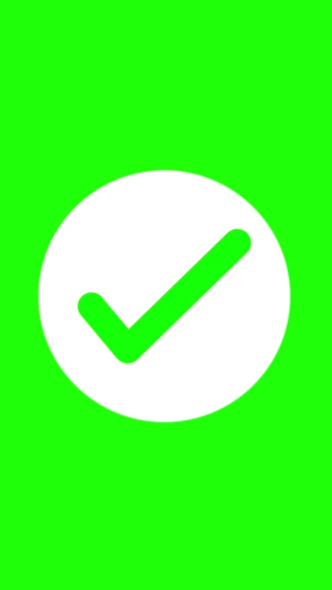 Green screen animated checkmark transition. Stock Footage 335706379