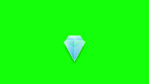 Green Screen Animated Diamond Graphic Overlay Stock Footage 335032336
