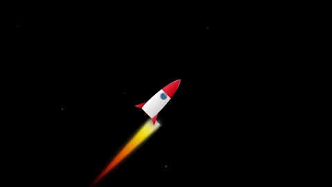 Green Screen Animated Launch Rocket Graphic Overlay Stock Footage 335151055