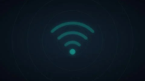 Green Screen Animated Wifi Graphic Overlay Video stock 335032282