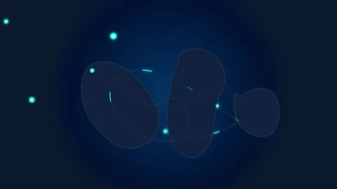 Green Screen Animated World Connections Graphic Overlay Stock Footage 335151071