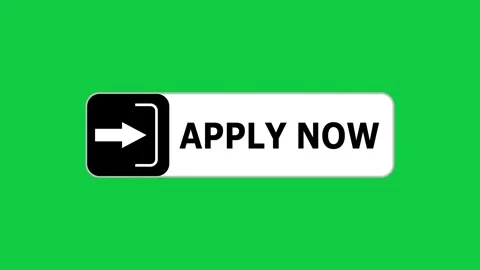 Green screen animation of Apply Now push button with pointer, simple animation o Stock Footage 303711546