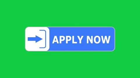 Green screen animation of Apply Now push button with pointer, simple animation o Stock Footage 303711548
