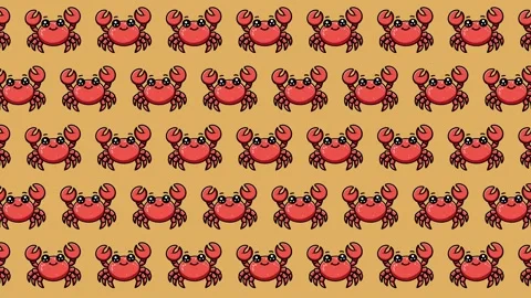 Green screen animation of a crab waving its claws Stock Footage 321925484