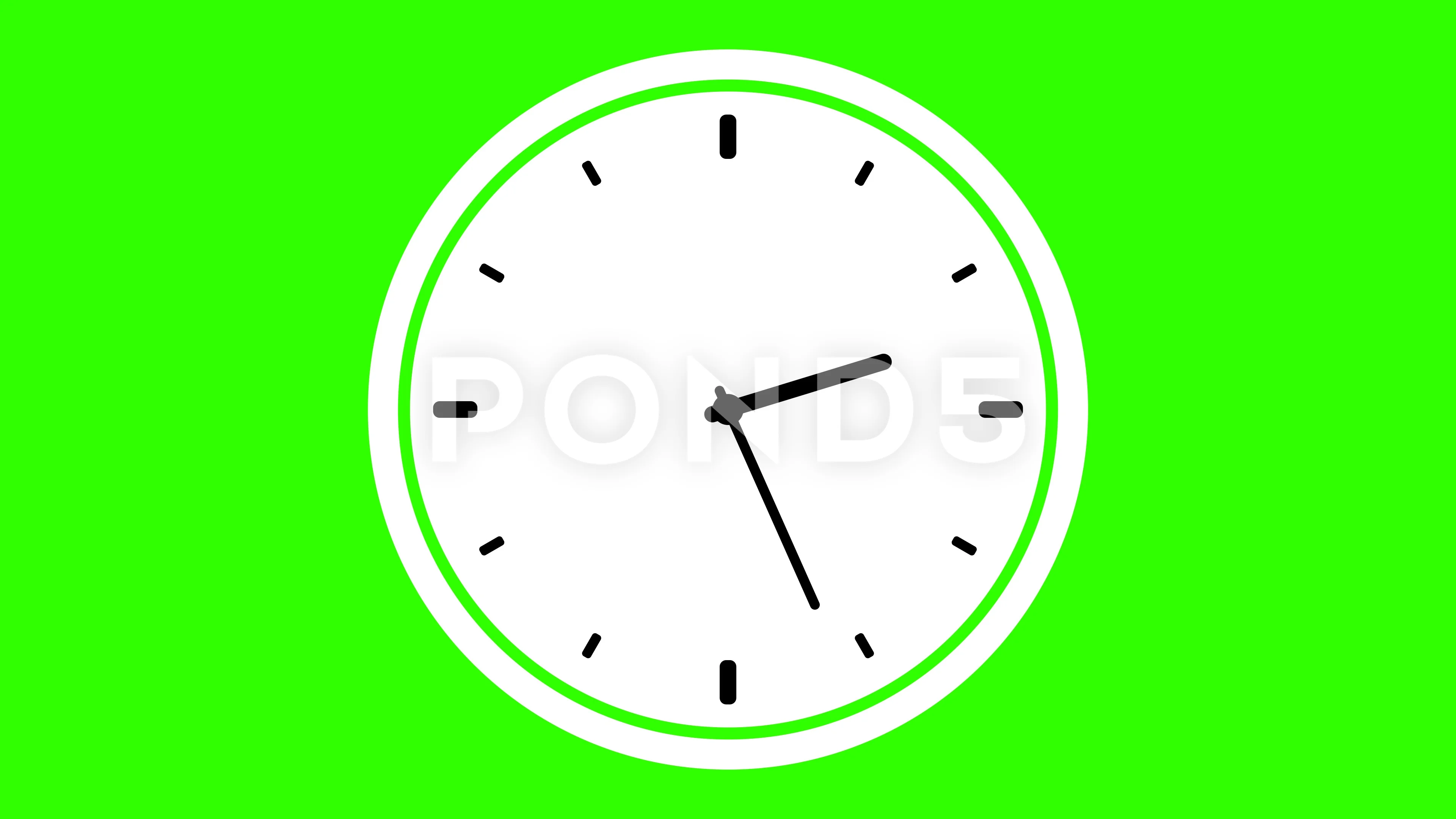 green screen animation digital clock and... | Stock Video | Pond5
