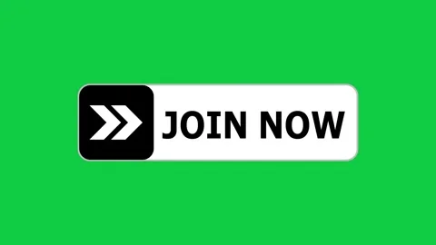Green screen animation of join now push button with pointer, simple animation of 스톡 동영상 303673610