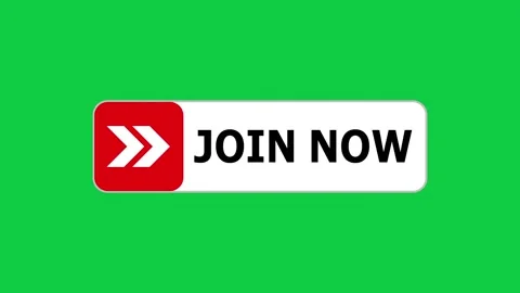 Green screen animation of join now push button with pointer, simple animation of 스톡 동영상 303673611