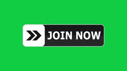 Green screen animation of join now push button with pointer, simple animation of 스톡 동영상 303673612