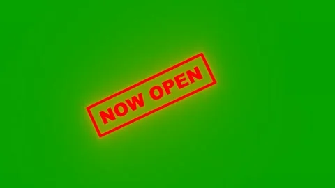 Green screen animation neon light box now open Видео 228664785