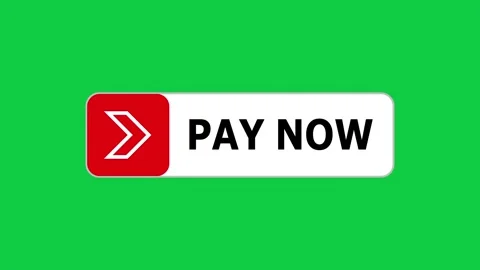 Green screen animation of Pay Now button with pointer, simple animation of curso Video stock 303754340