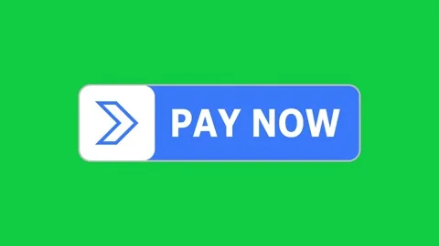 Green screen animation of Pay Now button with pointer, simple animation of curso Stock Footage 303754348