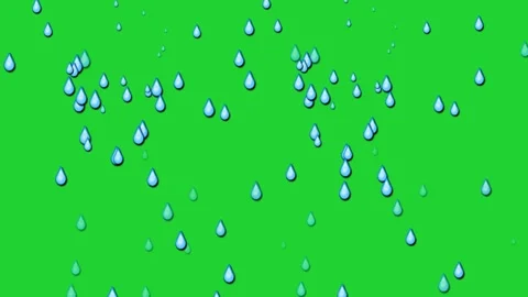 Green screen animation raining Stock Footage 211746232