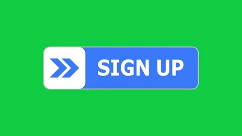 Green screen animation Sign Up button wi... | Stock Video | Pond5