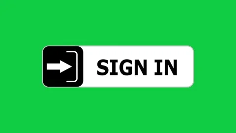 Green screen animation of Sign In button... | Stock Video | Pond5