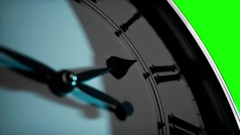 Green screen animation with speed rotation clockwise directions on old vinta Video stock 262383775