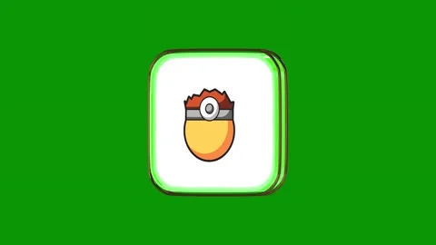 Green screen anowl icon background orange bird animated chromakey background Video stock 314067311