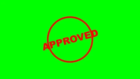 Green screen approved stamp video. Stock Footage 337095005