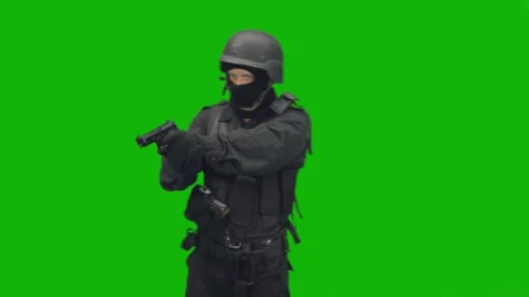 Green Screen Army Battle Stock Footage 281014842
