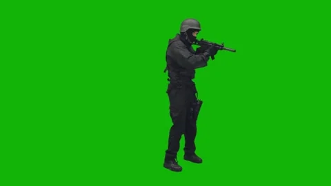 Green Screen Army Equipment 库存影片 281014826