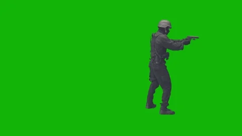 Green Screen Army Helicopter 库存影片 281014823