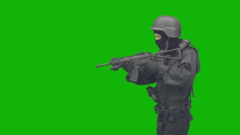Green Screen Army Mission Stock Footage 281014824