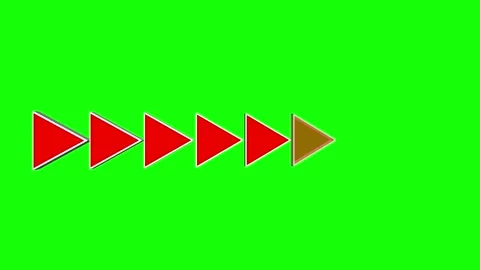 Green Screen Arrow Animation - Progress Bar Arrow Loader Loop Stock Footage 335633350
