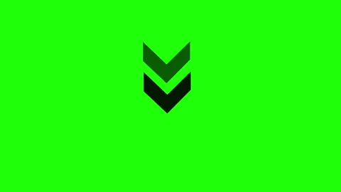 Green Screen Arrow Animation Video Stock Footage 302459115