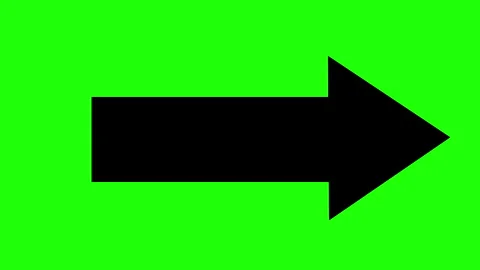 Green Screen Arrow Animation Video Stock Footage 302459274