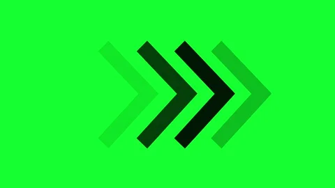 Green Screen Arrow Animation Video Stock Footage 303354511