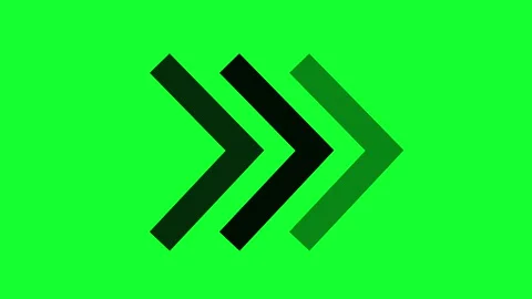 Green Screen Arrow Animation Video Stock Footage 303356629