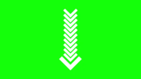 Green Screen Arrow Green Screen White Silver Video stock 343928752