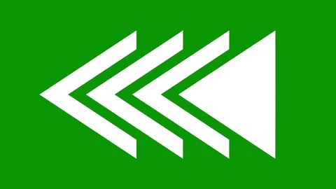 Green screen arrow icon animated chromakey scene cartoonish style composition Video stock 314068127