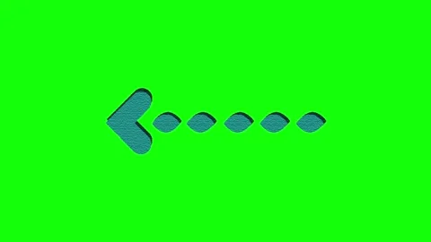 A green screen with an arrow on it and pointing to the right black white logo Stock Footage 346200082