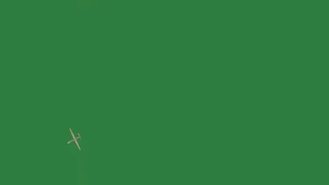 Green screen arrow plane flying in the sky scene emotion depth frame gesture Stock Footage 335696414
