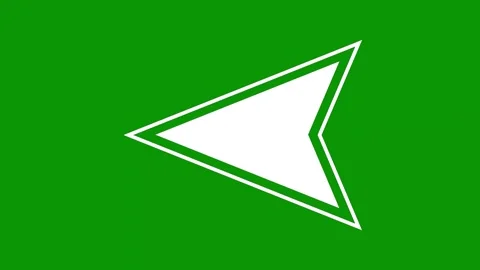Green screen arrow play button animated chromakey colorful movement layers Stock Footage 314068131