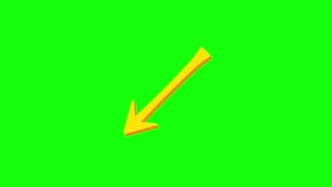 A green screen with an arrow pointing up and animated chromakey background Stock Footage 346199916