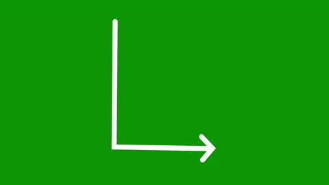 Green screen arrow pointing up animated chromakey colorful motion style Stock Footage 314068134