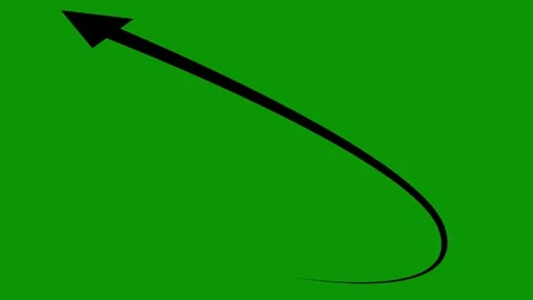 A green screen with an arrow pointing to... | Stock Video | Pond5