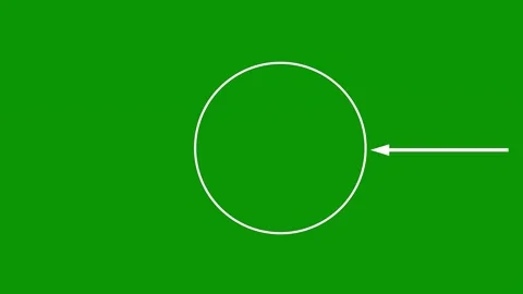 Green screen arrow pointing to left center up right animated chromakey Stock Footage 314068199