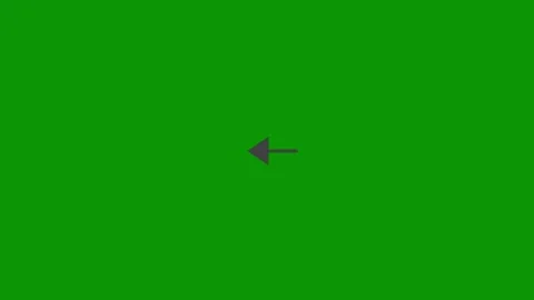 Green screen arrow pointing to left animated chromakey emotion expression Stock Footage 314068245